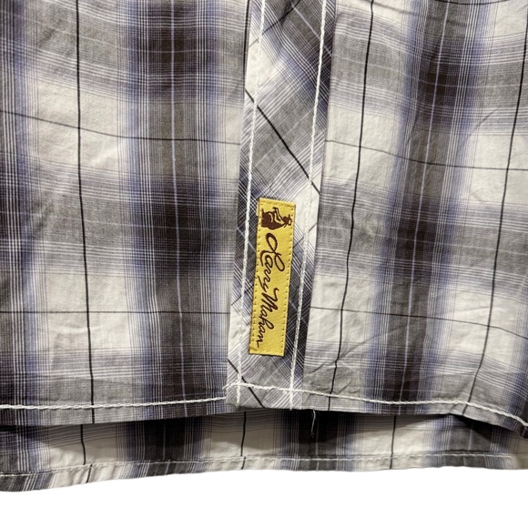 Larry Mahan Men's Western Diamond Pearl Snap Shirt Long Sleeve - Black NWOT - Picture 6 of 7